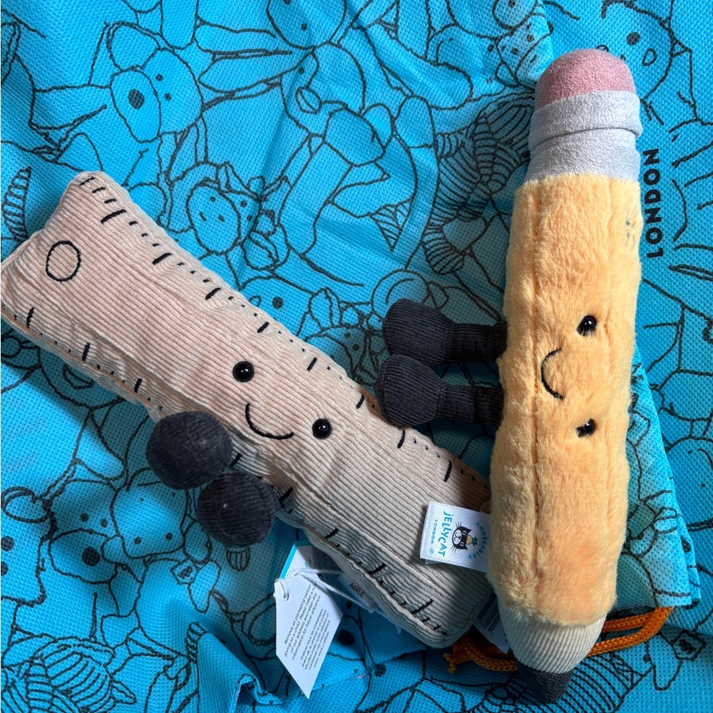 Jellycat Amuseables pencil and ruler bogo sale